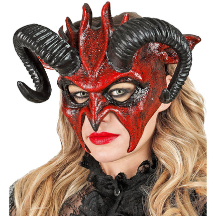 Masque d'Halloween Diable noir