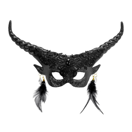 Masque d'yeux d'Halloween Diable noir