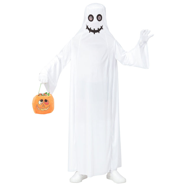 Costume d'Halloween Robe fantôme blanche pour enfant