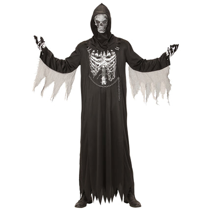 Costume d'Halloween Homme Faucheur Squelette