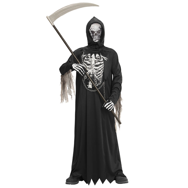 Costume d'Halloween Enfant Faucheur Squelette