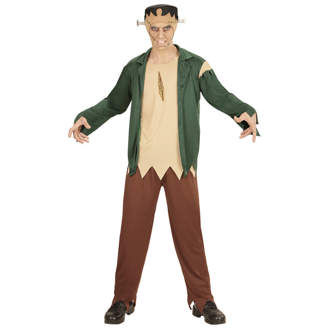 Costume d'Halloween Vert Homme Zombie