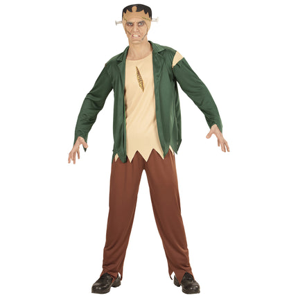 Costume d'Halloween Vert Homme Zombie