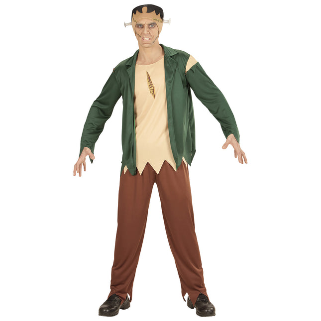 Costume d'Halloween Vert Homme Zombie