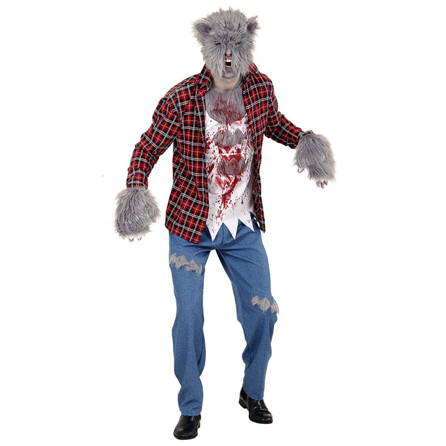 Costume d'Halloween Homme Loup-Garou 5 pièces