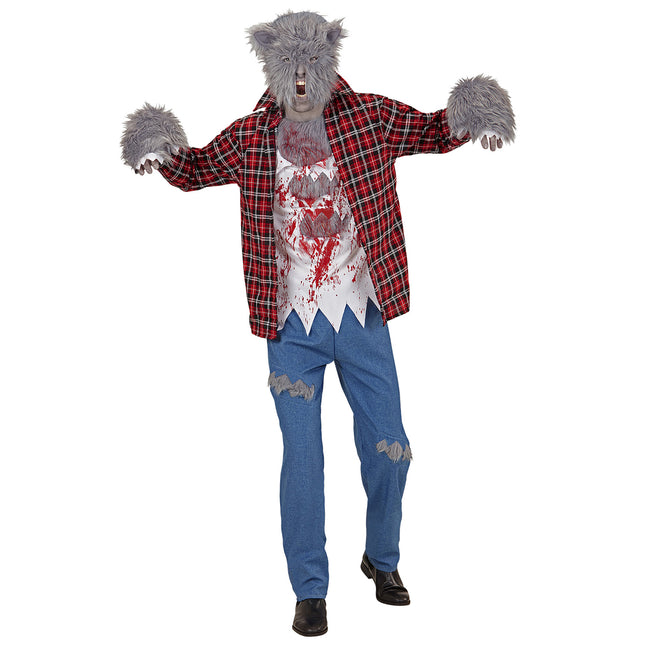 Costume d'Halloween Homme Loup-Garou 5 pièces