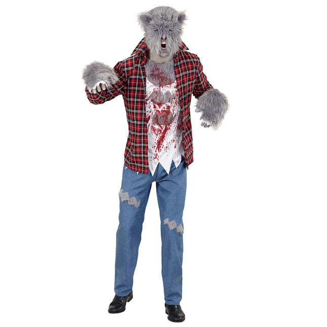 Costume d'Halloween Homme Loup-Garou 5 pièces