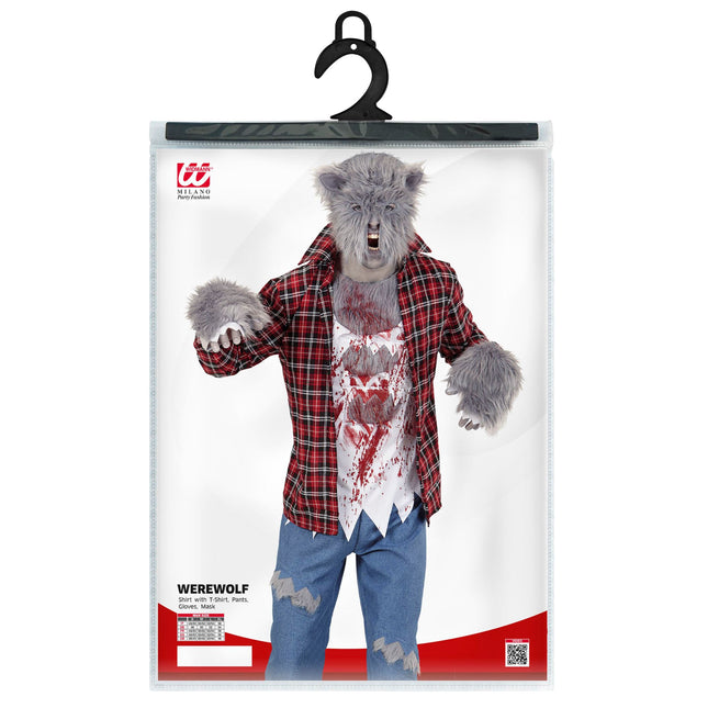 Costume d'Halloween Homme Loup-Garou 5 pièces