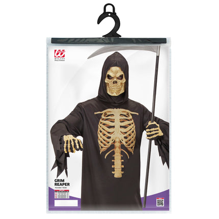 Costume d'Halloween Faucheur squelette pour homme