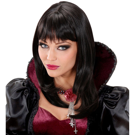 Perruque noire Ashley