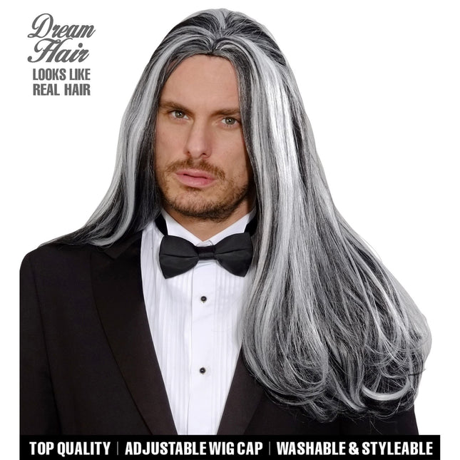 Perruque grise Vampire victorien