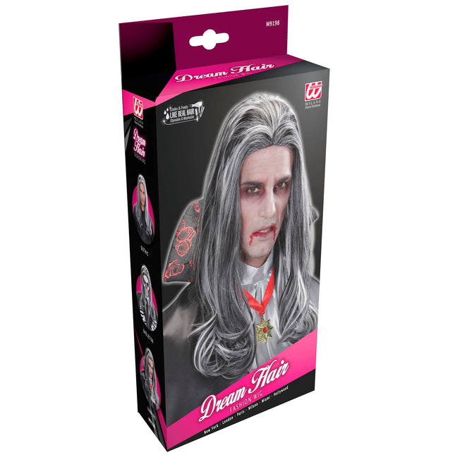 Perruque grise Vampire victorien