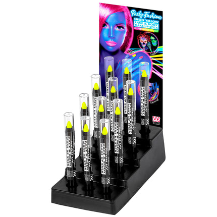 Crayon Schmink jaune fluo phosphorescent 3.5ml