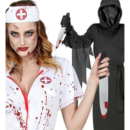 Halloween Faux couteau sanglant 30cm