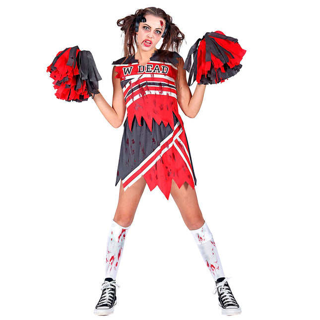 Robe d'Halloween Dames Zombie Cheerleader
