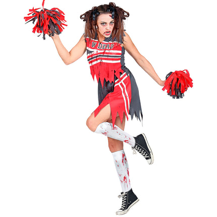 Robe d'Halloween Dames Zombie Cheerleader