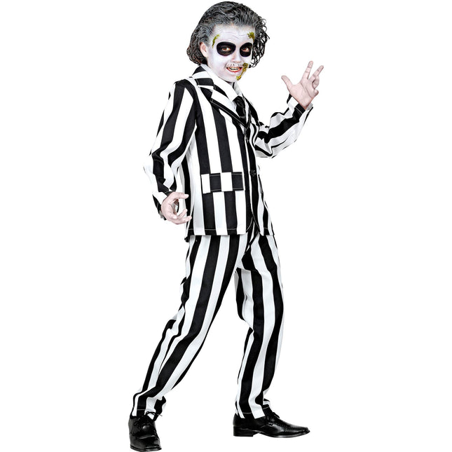 Costume d'Halloween Fantôme Enfant Noir Blanc