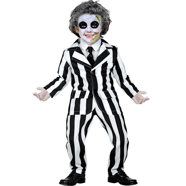 Costume d'Halloween Fantôme Enfant Noir Blanc