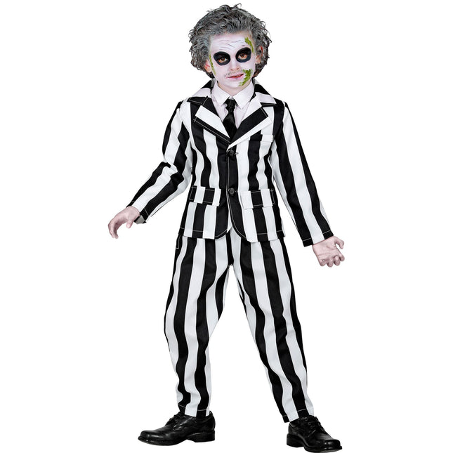 Costume d'Halloween Fantôme Enfant Noir Blanc