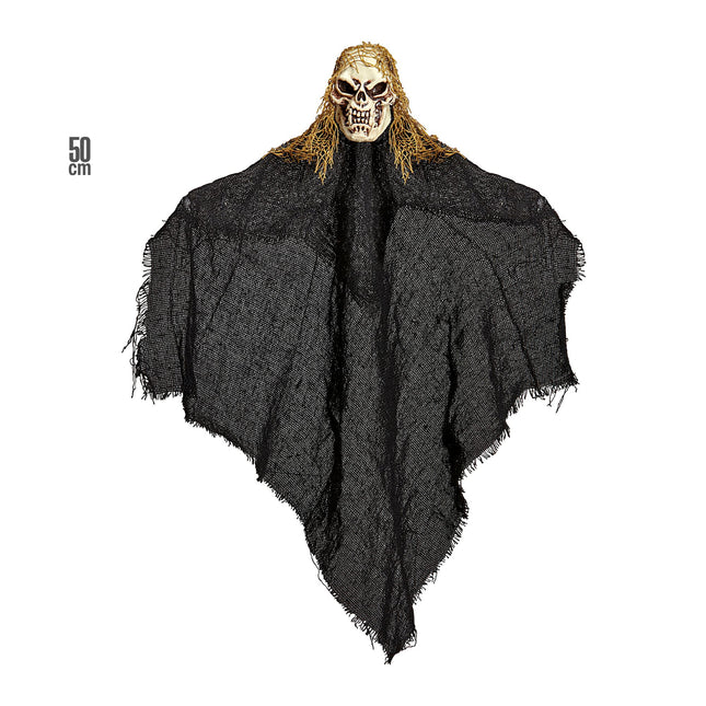 Poupée d'Halloween Squelette noir 50cm