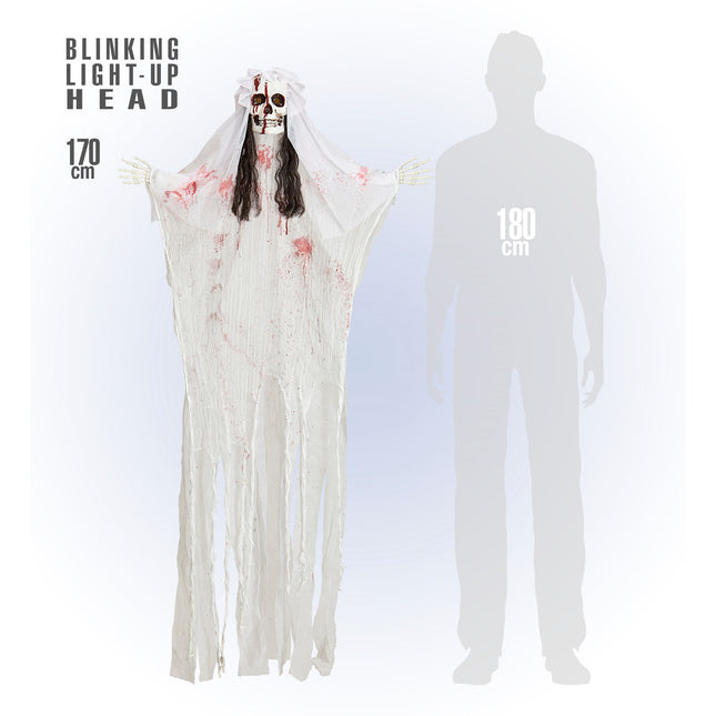Halloween Doll Skeleton Bride 1.7m