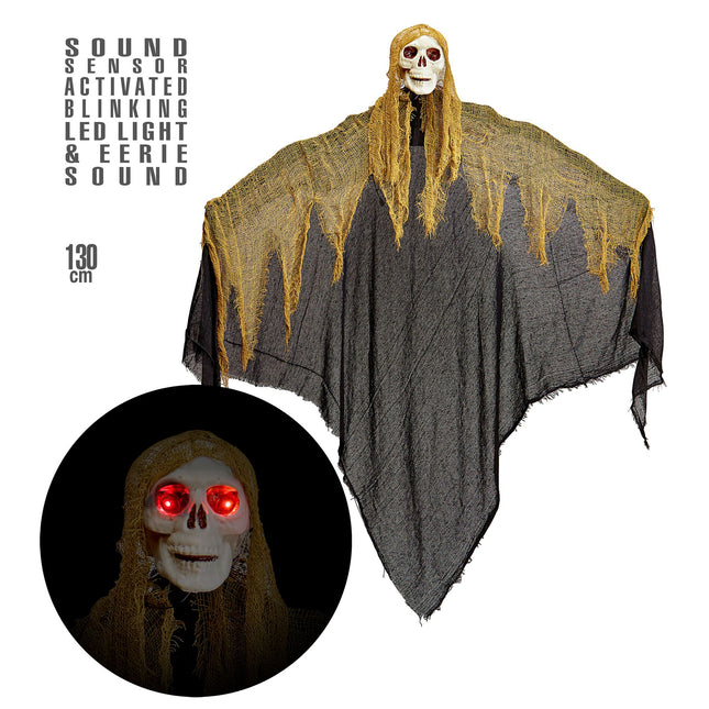 Mannequin d'Halloween avec son et lumière 1.3m