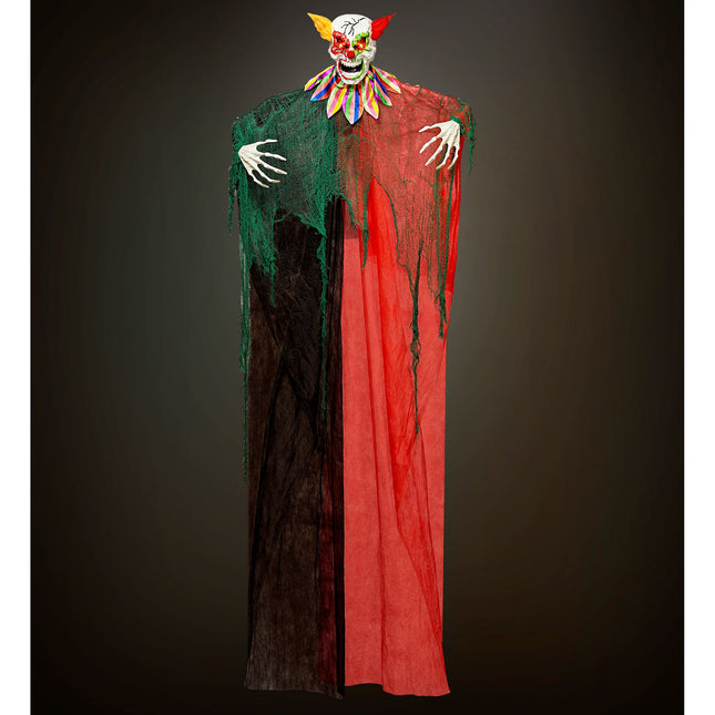 Poupée clown d'Halloween avec son et lumière 2.4m