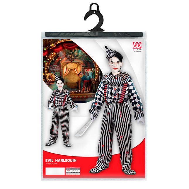 Costume d'Halloween Enfant Clown 4 pièces