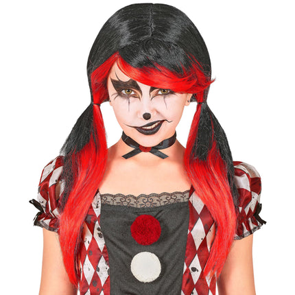 Perruque d'Halloween « Clown d'horreur »