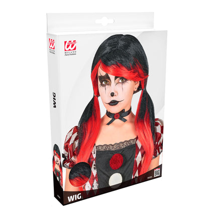 Perruque d'Halloween « Clown d'horreur »