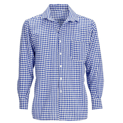 Chemise Oktoberfest Bleu Blanc Hommes