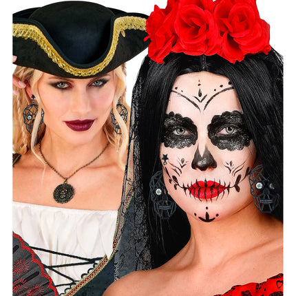 Boucles d'oreilles d'Halloween « squelettes »