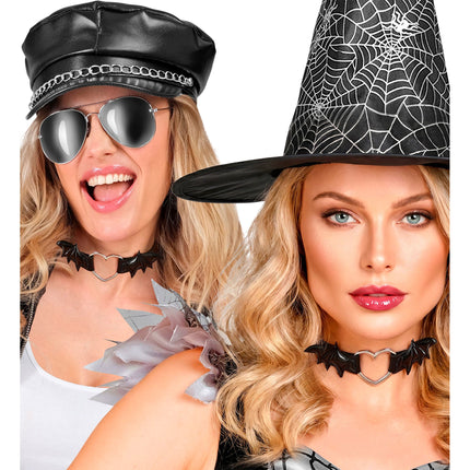 Collier ras-du-cou Halloween « Chauve-souris »