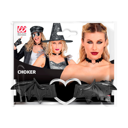 Collier ras-du-cou Halloween « Chauve-souris »
