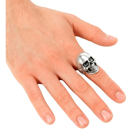 Bague d'Halloween « Crâne brillant »
