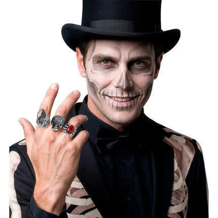 Lot de 3 bagues Halloween