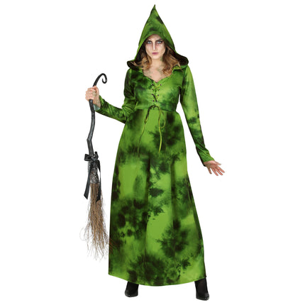 Robe d'Halloween Sorcière de la forêt verte