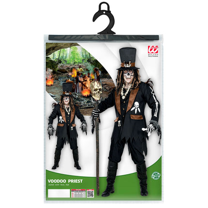 Costume d'Halloween Hommes Voodoo 3 pièces