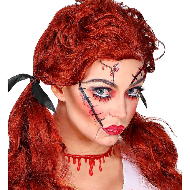 Collier d'Halloween Gouttes de sang