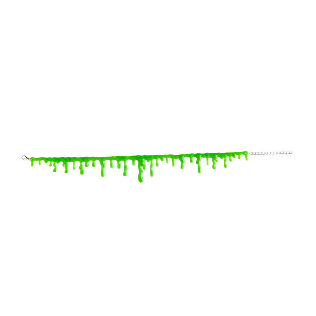 Collier d'Halloween Slime vert
