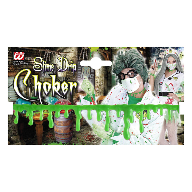 Collier d'Halloween Slime vert