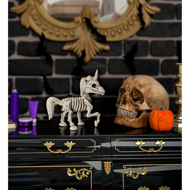 Halloween Squelette Licorne 18cm
