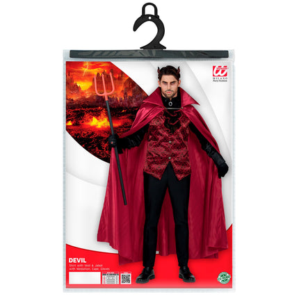 Costume d'Halloween Diable noir et rouge pour homme