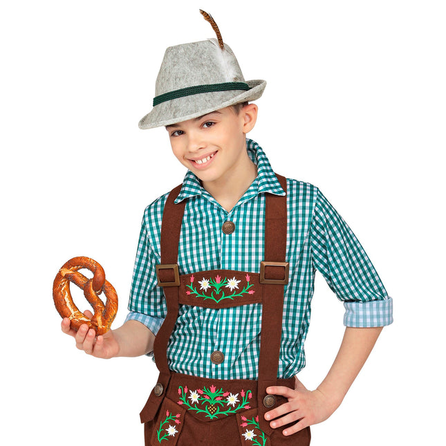 FEDORA BAVAROIS ENFANT, AVEC PLUME