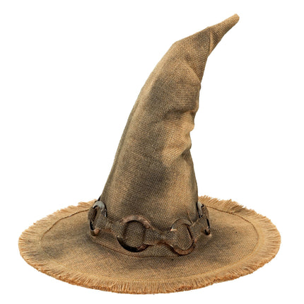 Chapeau de sorcière pour Halloween, marron