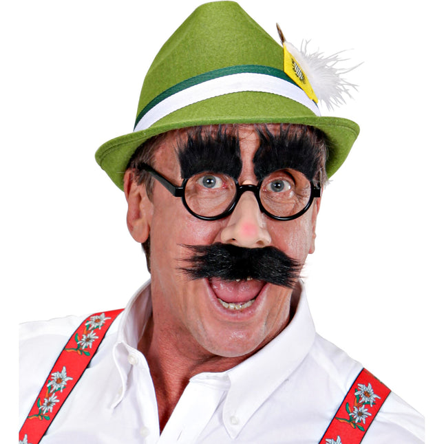 Lunettes noires avec nez, moustache et sourcils
