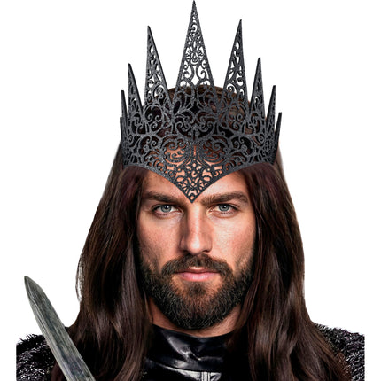Couronne d'Halloween noire
