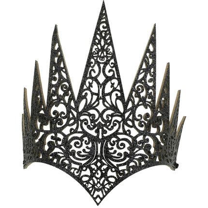 Couronne d'Halloween noire