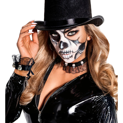 Parure de bijoux d'Halloween : tour de cou et bracelet