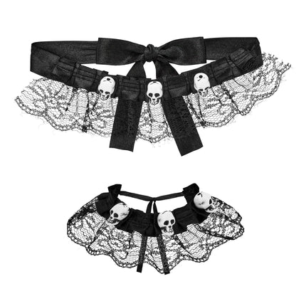 Parure de bijoux d'Halloween : tour de cou et bracelet